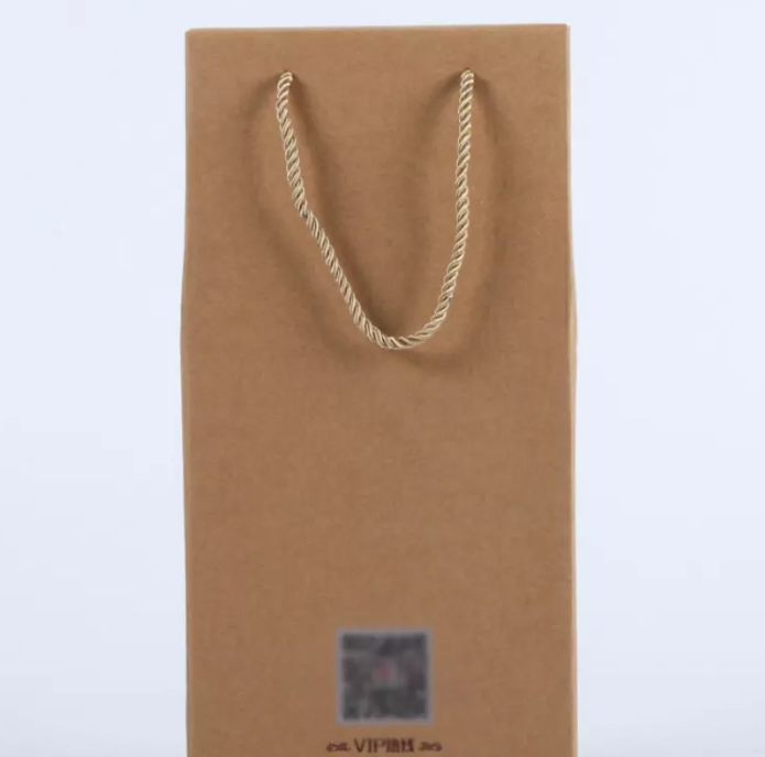 Custom Bottle Cardboard Packing Boxes , Wine Paper Packaging Box for Carry