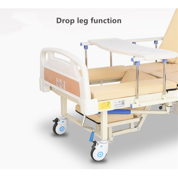 Nursing Adjustable Manual Hospital Bed Back Raising Hospital Style Beds