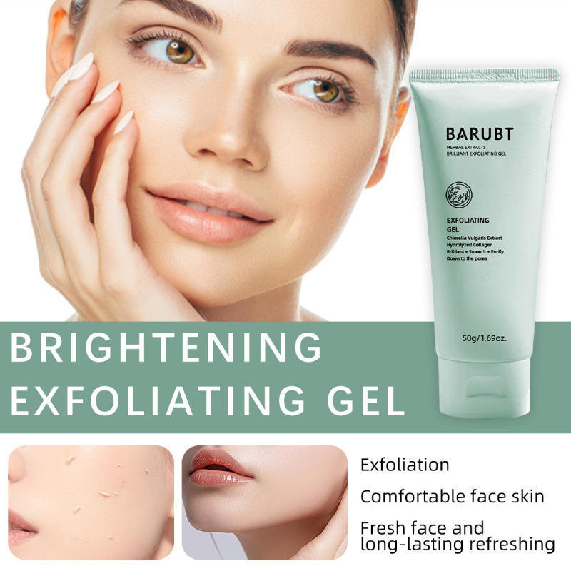 OEM ODM customized cleansing gel moisturizing and exfoliating gel, which cleans facial residues, contains herbal extracts, can remove dead skin and brighten skin tone