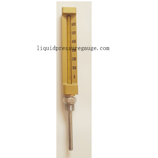 Жидкостные термометры температуры 600C 150mm промышленные стеклянные 1/4