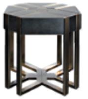 ODM contemporain moderne noir de table basse du marbre ISO9001