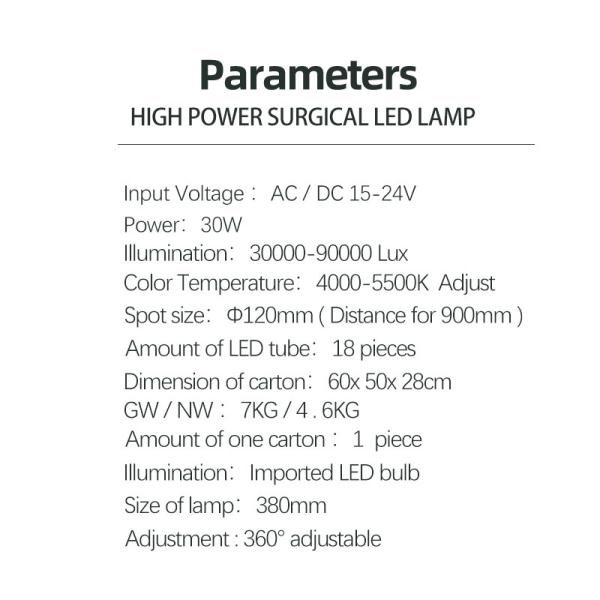 Adjustable Color Temperature Bright LED Dental Chair Light 5500K For Clinics
