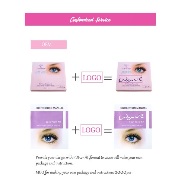 Розовое слоение 2 чела салона DIY в 1 наборе перми брови Eyelash& набора подъема ресницы