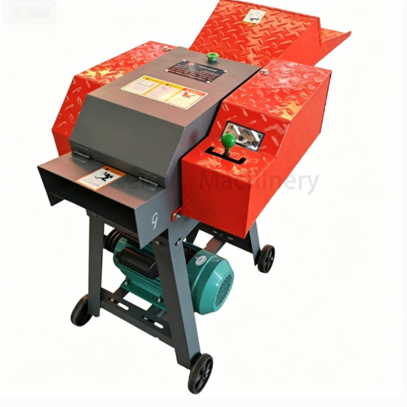 High Strength Steel Durable Chaff Cutter Machine 1 T/H Fodder Cutting Machine