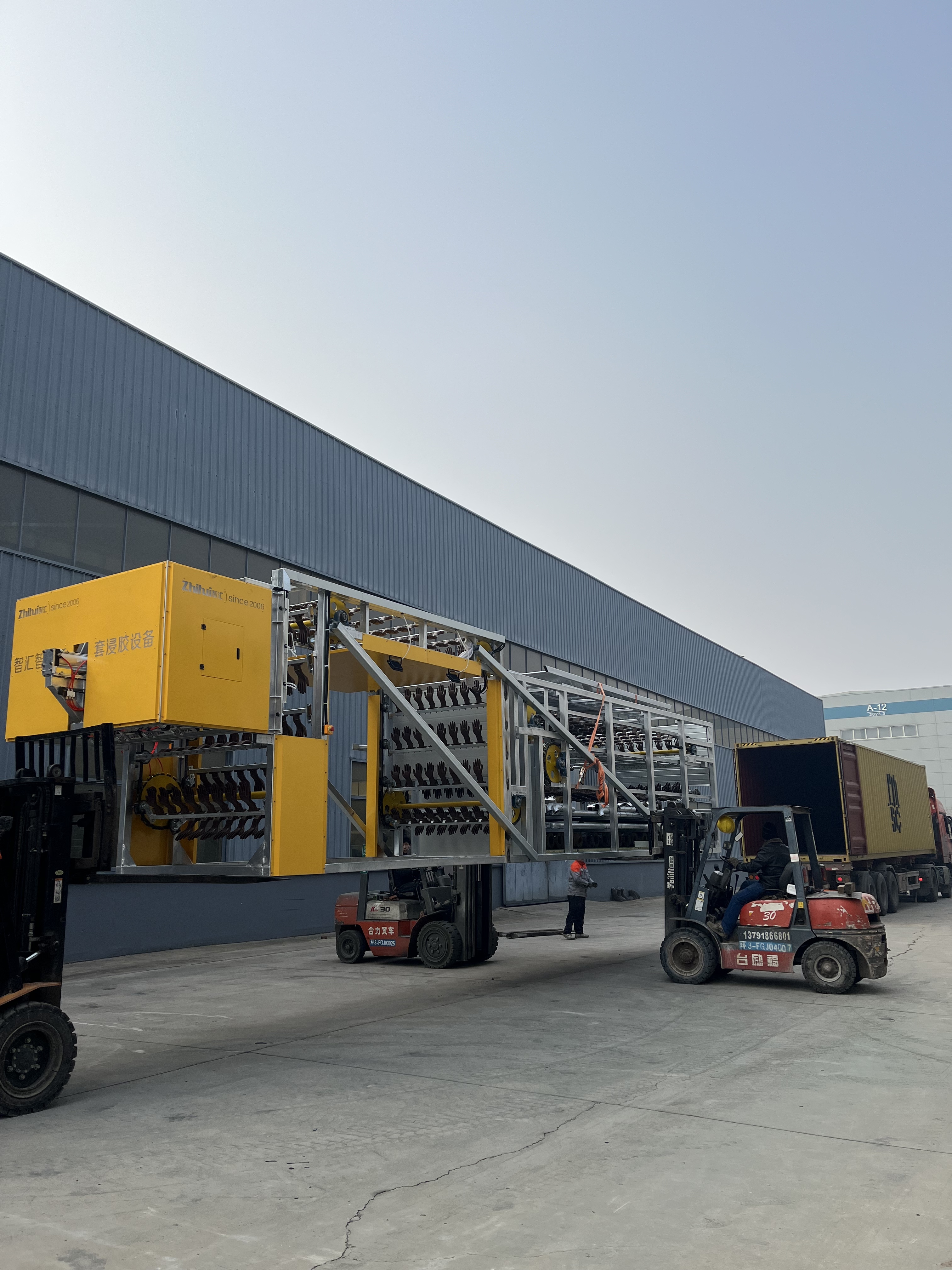 Fully Automatic Glove Dipping Line Industrial Safety Gloves Making Machine