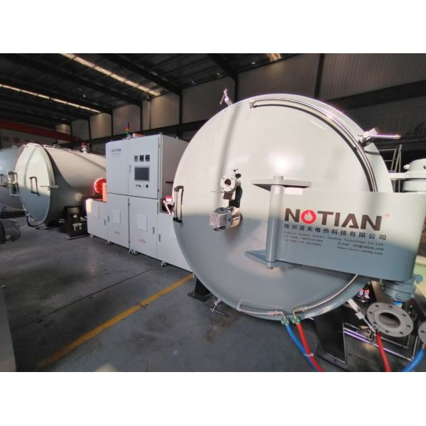 500KW Vacuum Induction Furnace For Graphitization Of Negative Electrode Material