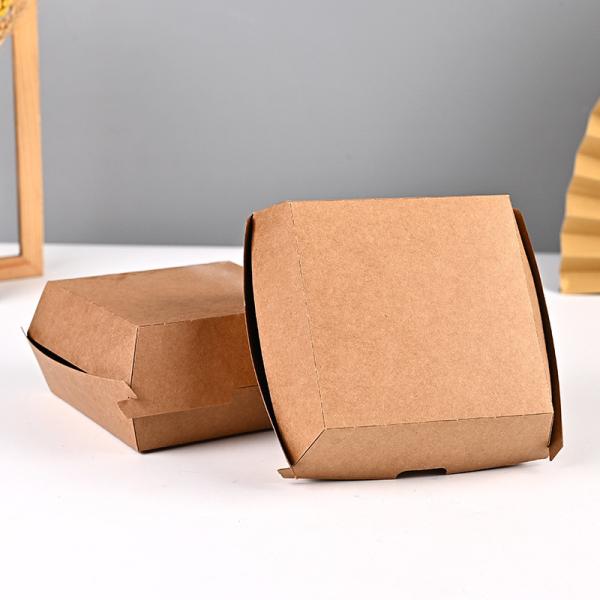 Recyclable Burger Hot Dog Box French Fries Boxes Container Cardboard Paper Packaging