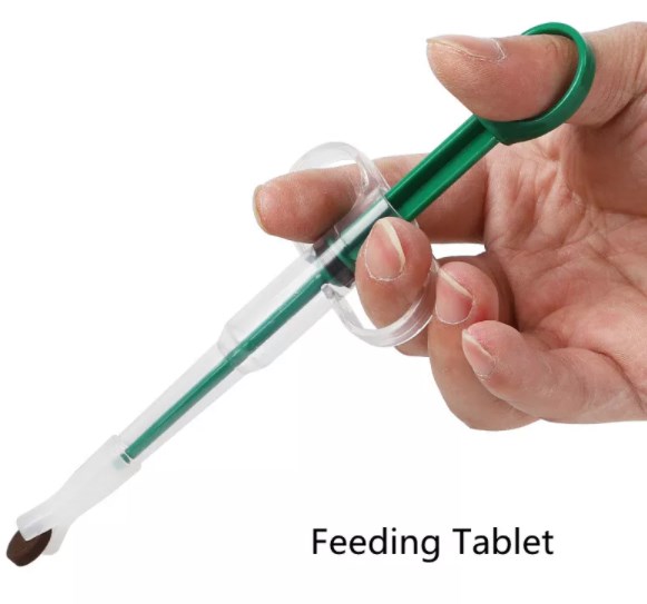 Plastic Feline Pill Shooter For Cat Silicone Syringe
