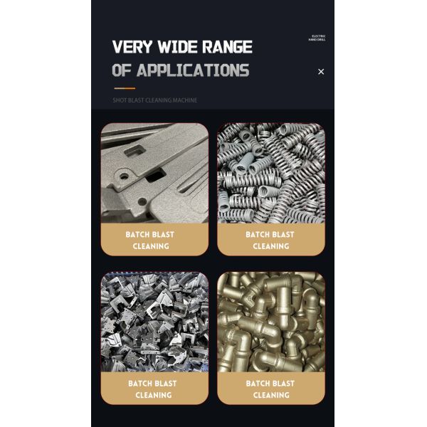 Automatic Shot Blasting Machine Rotary Drum Surface Cleaning