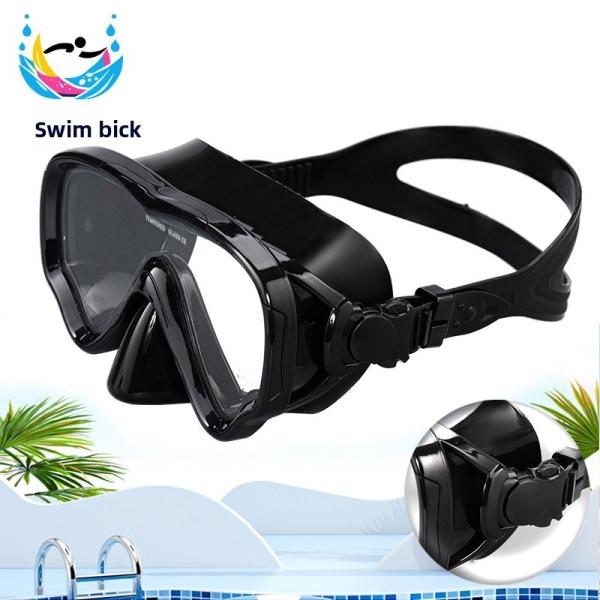 Silicone Scuba Diving Goggles Double Lens Fog Free Snorkel Mask Fall Resistance