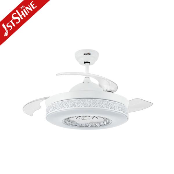 Embedded Industrial 6 Speeds Remote Control Retractable Ceiling Fan With LED Light