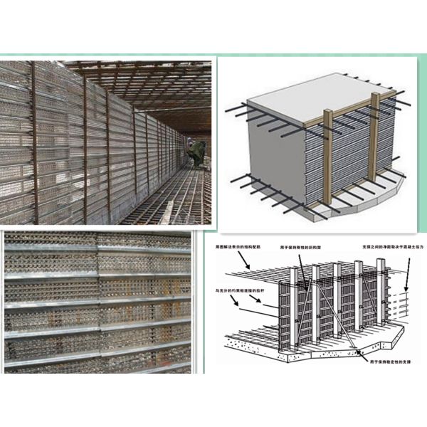 Galvanized HY Rib Mesh Construction Joint 0.18-0.57mm Thickness Assembly - Free Formwork