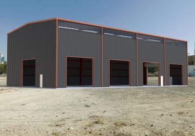 Vertente Q235 do armazenamento, armazém da construção de aço de Q345 Edificio Prefabricado