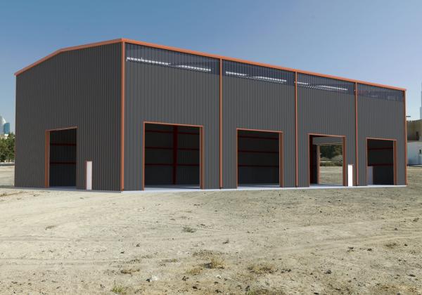 Metal QHHK Q235 Q345 Frame Warehouse Shed Construction