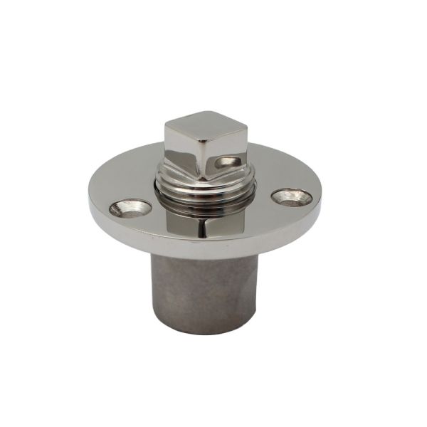 marine stainless steel 316 boat plumbing fittings round gar board Drain Plug