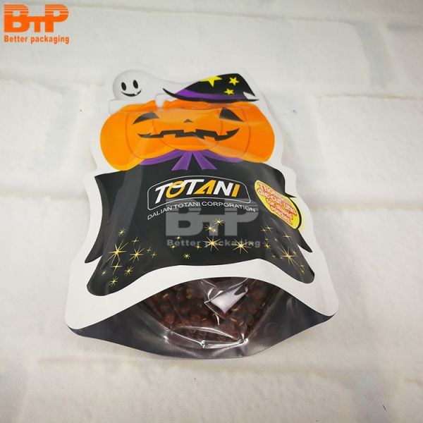 BPA Free Shaped Pouch Special Shaped Bag Baby Food Pumpkin Aluminum Foil Portable Packaging Mylar Die Cut Stand up Bag