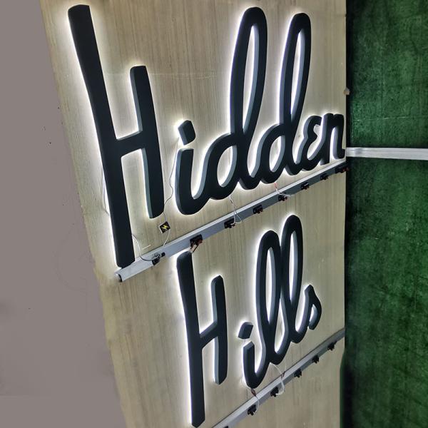 Tea Shop Waterproof 3D Illuminated Led Module Gold Signboard Channel Letter Sign Luminous Backlit Metal Letters Alphabet Sign