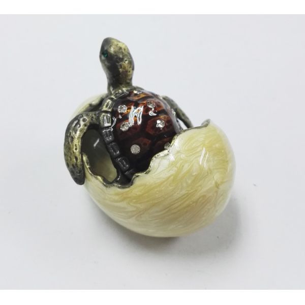 Home Decorative Metal Craft Dragon Turtle Trinket Box Jewelry Box