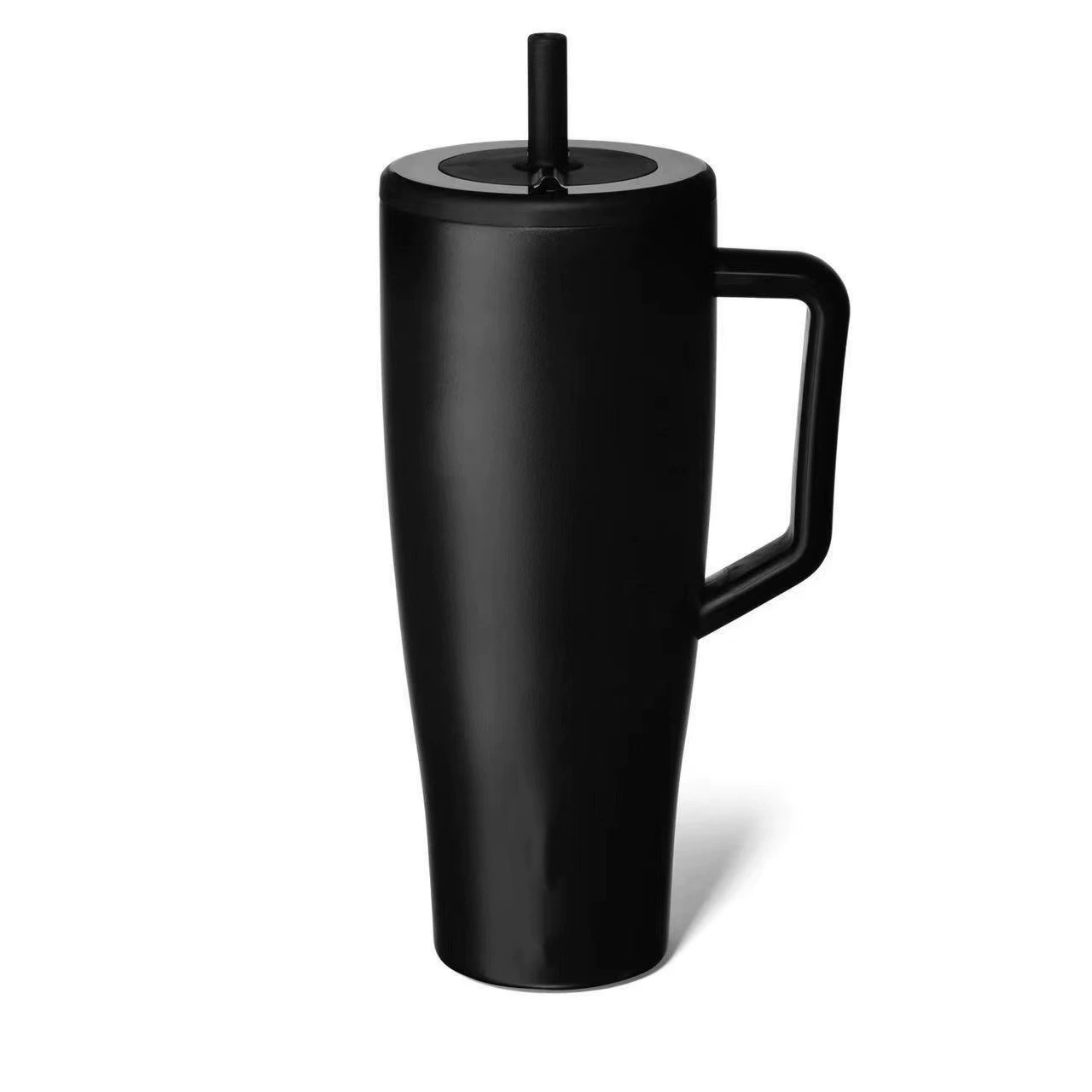 Cross-border Ice Cup 304 Stainless Steel Insulated Flask With Straw Outdoor Large-capacity Handle Car Tumbler