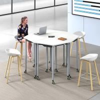 Metal Leg Foldable Offiec Desk Moving Office Workstation Desk