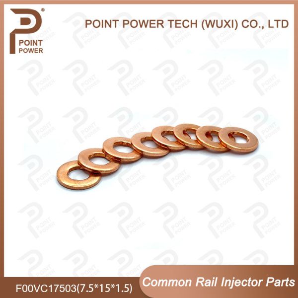 New F00VC17504 Injector Nozzle Copper Washer F00V C17 504 Size 7.5*15*2mm Diesel Sprayer Gasket For Shim