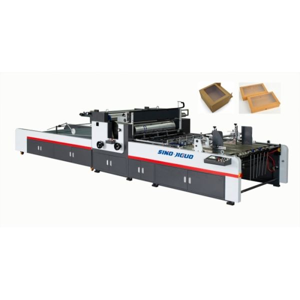 JIGUO Automatic Window Patching Machine Universal Type For Packaging Boxes