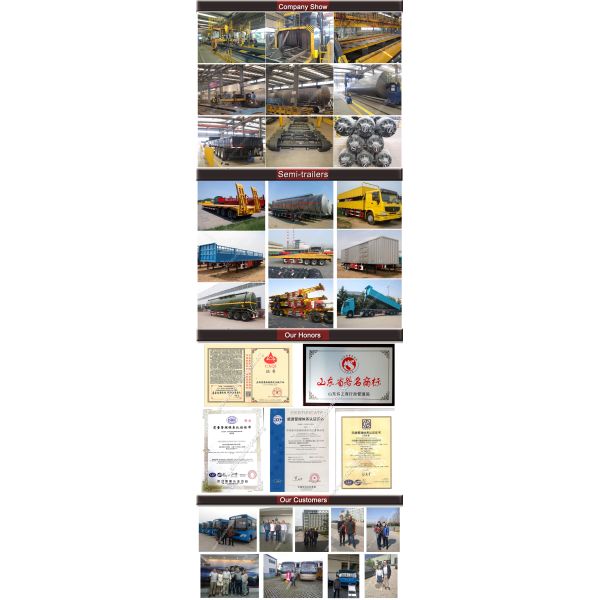 CCC Tri цапфы тележки грузовик трейлеров 60t Semi планшетный