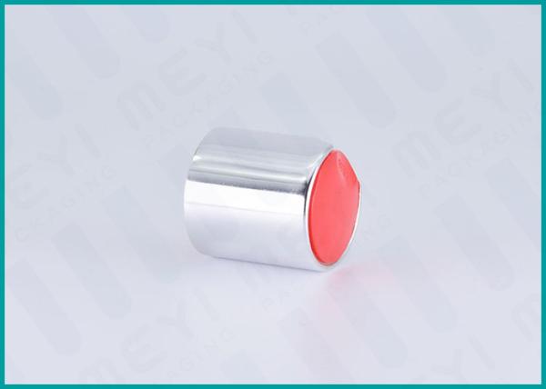 prata lustrosa do tampão da parte superior do disco do alumínio de 24mm para o gel da lavagem do corpo/sabão de lavagem da mão