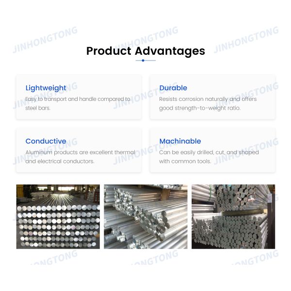 5083 6061 6082 7075 Aluminum Round Bar 9.5mm Al EC Eod H12 Suitable for Various Industrial Applications