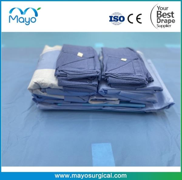 Disposable Medical Sterile Surgical Basic Drape Set Up Pack For Hospital