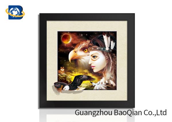 Eco - Friendly PP / PET 3D Lenticular Pictures , 3D Image Without Frame