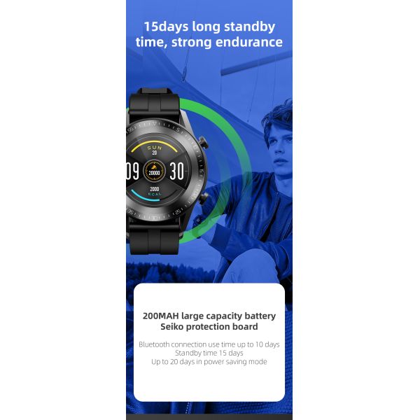 тариф спорта кровяного давления браслета Wristband Smartwatch тарифа сердца 200mAh 3MP