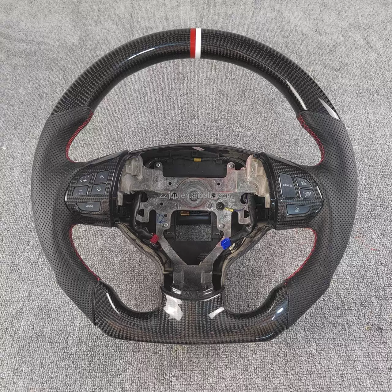 Unleash the Power of Cyberpunk Design with Mitsubishi EVO Carbon Fiber Steering Wheel