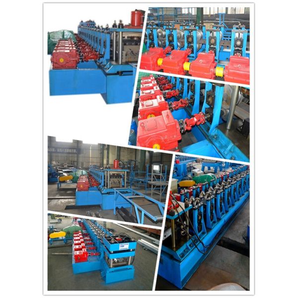 Steel H - Beam Guardrail Roll Forming Machine Feeding Width 483mm