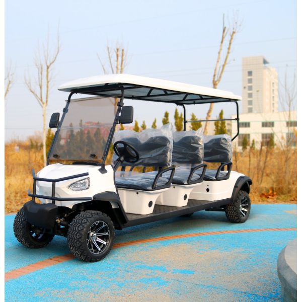 72 Volt Lithium Powered Lifted Golf Cart Brand New Standard 6 Seater Golf Cart Accessories