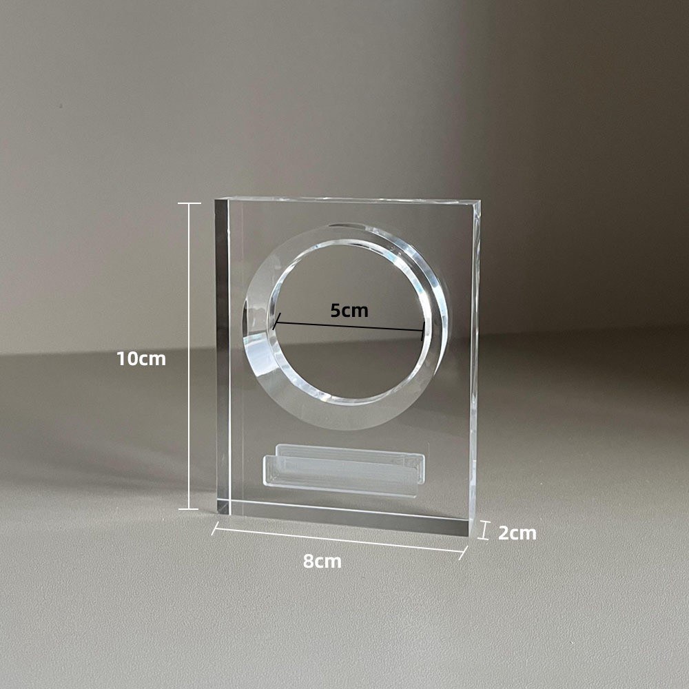 Acrylic Commemorative Coin Display Box, Badge Storage Display Case, Magnetic