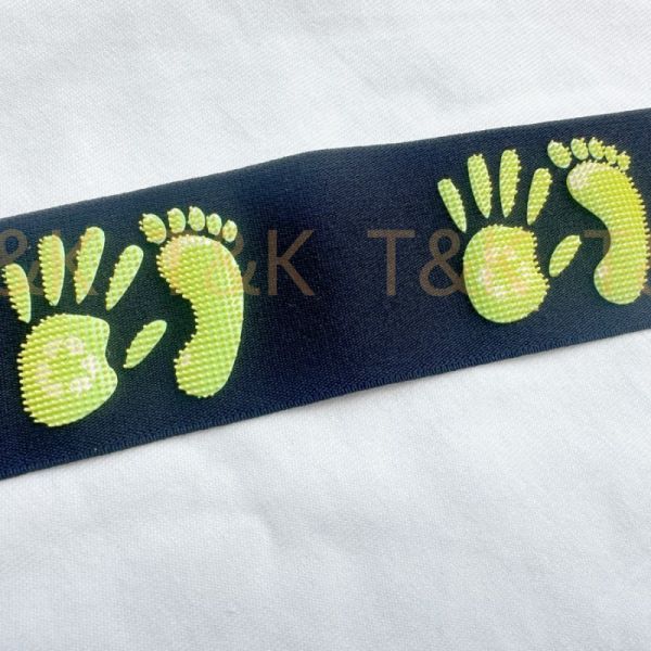 Printed Logo Plain Black Elastic Band Heat Transfer Silicone Brush