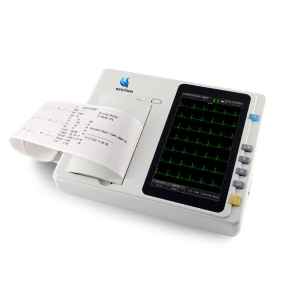 3-Channel ECG Machine 7-inch Touchscreen And Color LCD Display For Accurate Readings