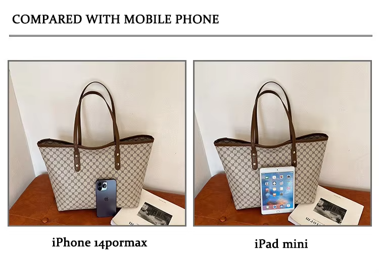 Custom Logo Accepted Luxury Printed Handbag Women PU Shoulder Bag Women's Tote Bag LDTC-RTS88