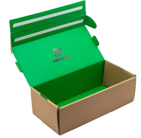 Caixas de presente corrugadas de envio de correio de luxo aparência delicada caixa de papel rosa dobrável
