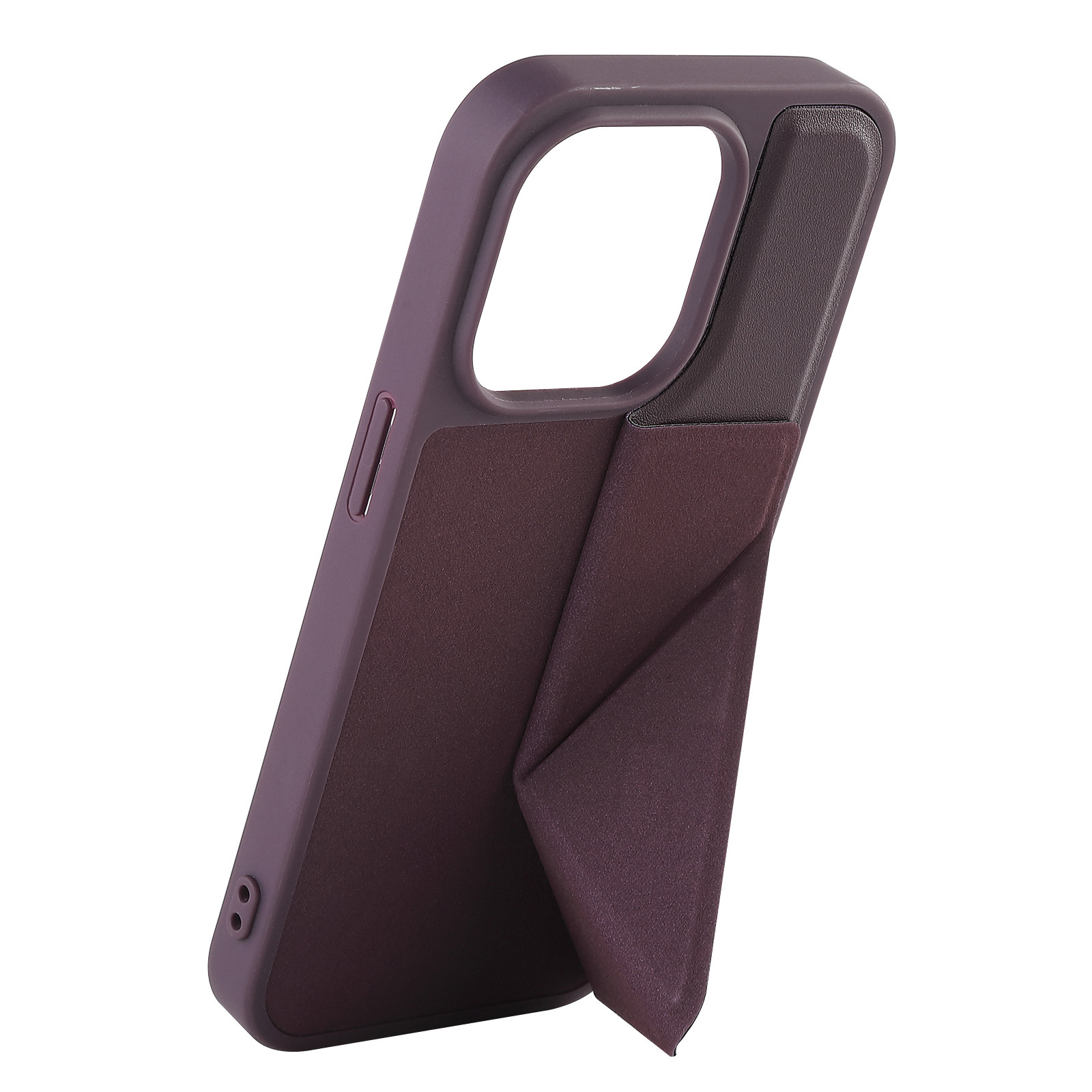 For 15 Pro Max TPU+PC Case Stand Design Waterproof Shockproof Protective Mobile Phone Case