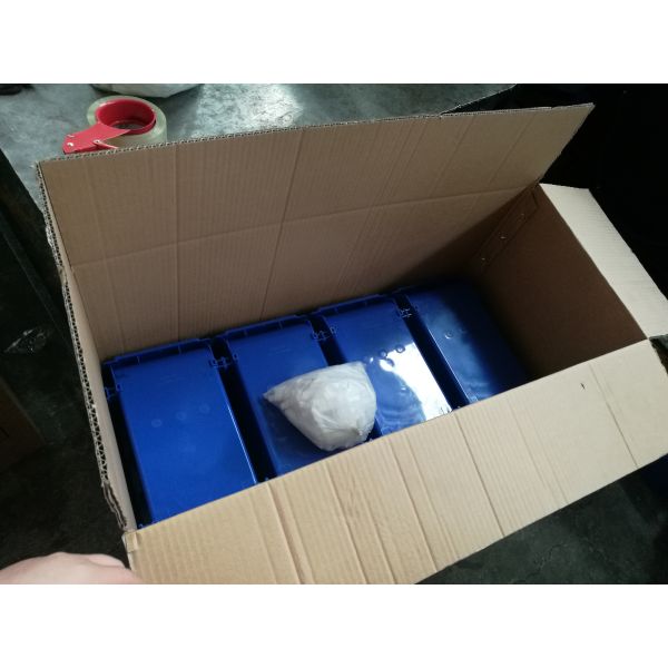 коробок ящика 235 * 148 * 124мм пластиковых, пластиковые бункеры склада включая в набор отложенных изменений