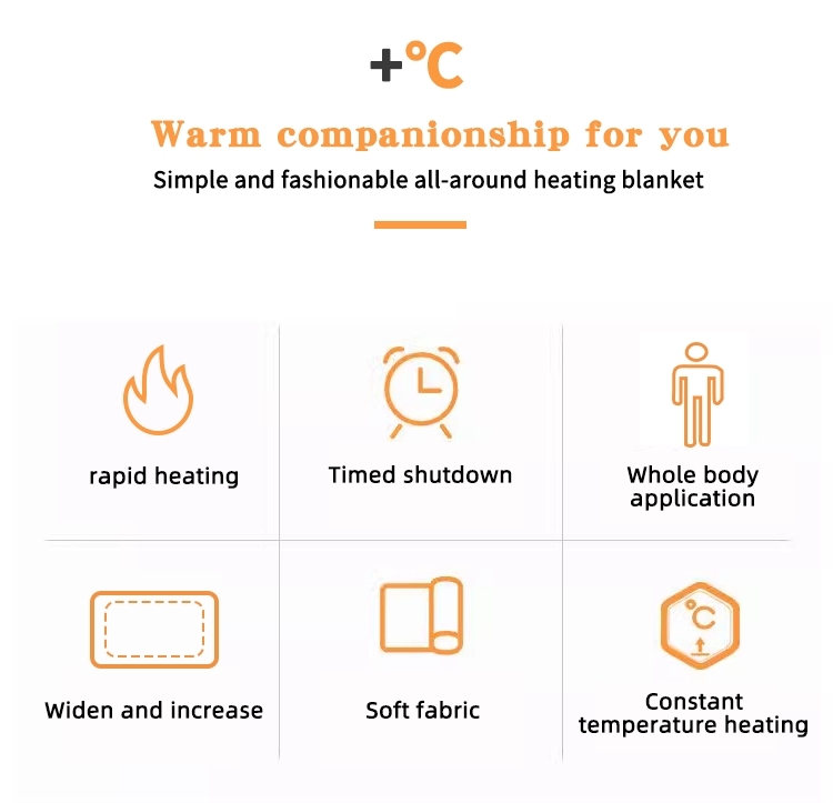 Electric Heated Pad practical heating furnishing for home office or bedside providing gentle heat to improve comfort levels