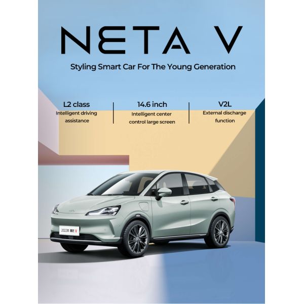 Pure Electric 75 HP Neta V Electric Car Chinese EV 155km/H