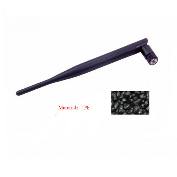 SMA RPSMA connector 5dBi 2.4ghz TPE Black Diople Rubber Wifi Antenna