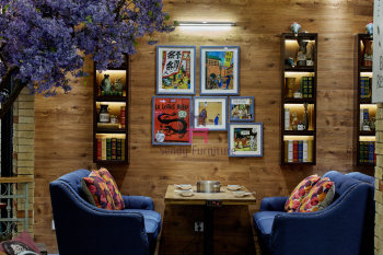 Набор софы ресторана кофейни темы сада, винтажный Дурабле будочки ресторана