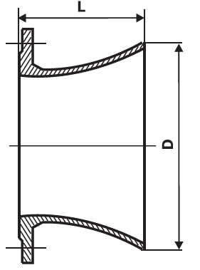 BS EN545 BS EN598 Ductile Iron Flange Bell Month Sturdiness From DN80 - DN2000