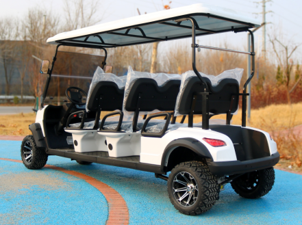 Электрическая тележка для гольфа Новый стиль 60V100Ah Свинцово-кислотная батарея Новый дизайн Конфигурация высокого класса