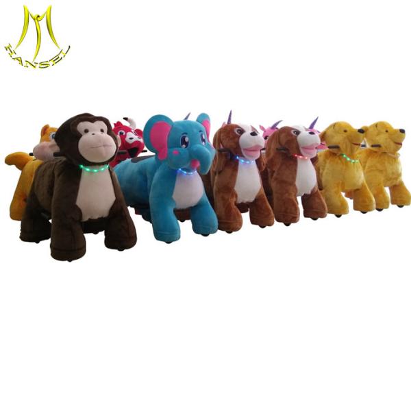 Hansel wholesale children car ride on toy bike plush riding animals