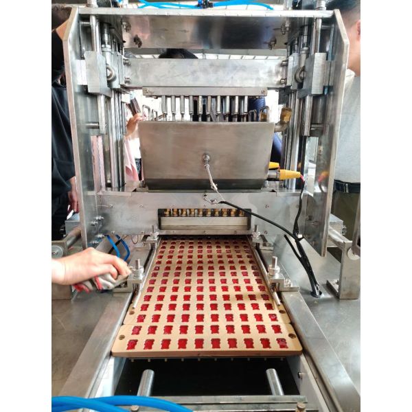 Semi Automatic Soft Hard Pectin Gelatin Gummy Bear Candy Making Machine with 1.5KW Power